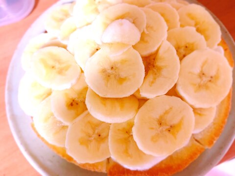 バナナがメインのホットケーキ